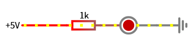 simple led circuit with resistor